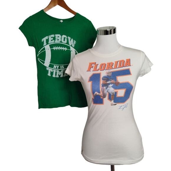 Tim Tebow Tops - Tim Tebow UF University of Florida 15 NY Jets t-shirt bundle lot womens Small
